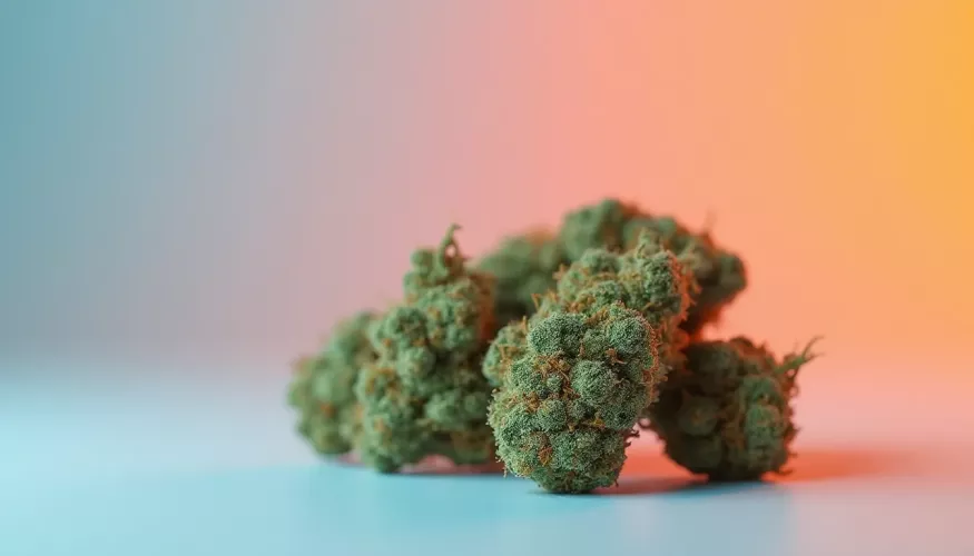 Indica flower cannabis buds